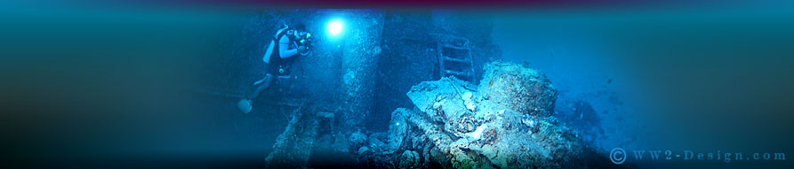 WWII Photo Designs, Underwater Wreck Photography and WWII Graphics by WW2-Design.com. 